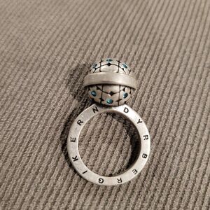 Silver and Blue Ring